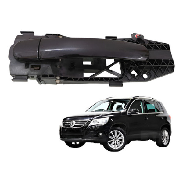 Maçaneta Externa Porta Dianteira Direita Tiguan 2.0 2010 Preto
