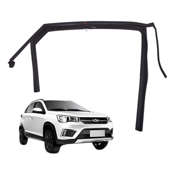 Borracha Vedação Janela Traseira Direita Tiggo 2 2019 2020 Preto