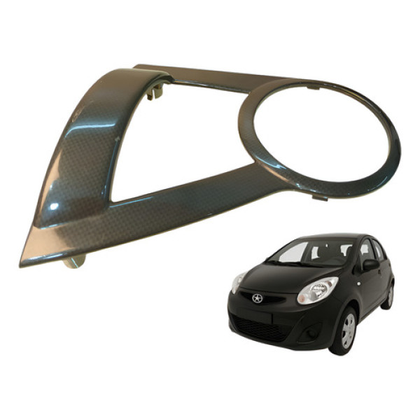 Moldura Maçaneta Interna Dianteira Esquerda Jac J2 2014  Preto