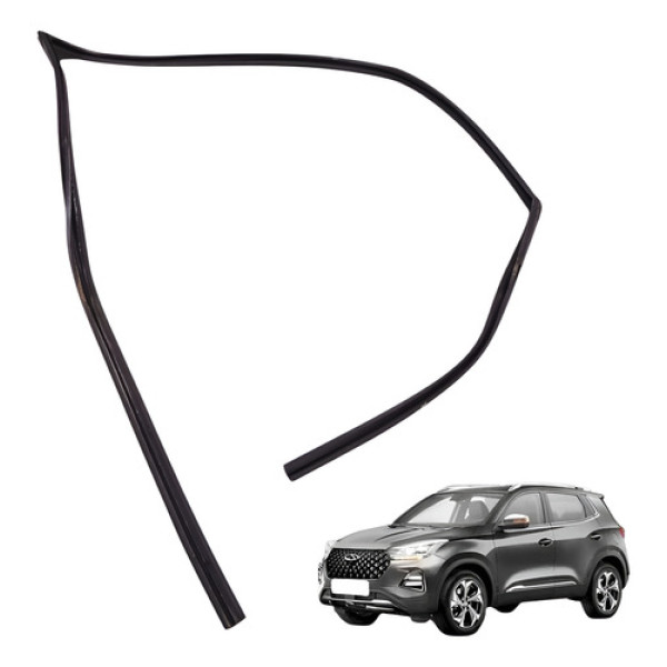  Canaleta Vidro Dianteiro Direito Tiggo 5x 2021 2024 Preto