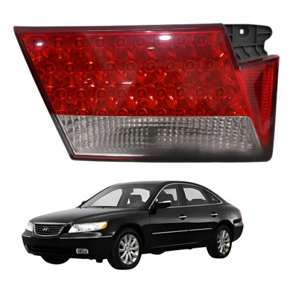 Lanterna Esquerda Tampa Traseira Azera 3.3 2008 2009 2010 Esquerdo/motorista Vermelho