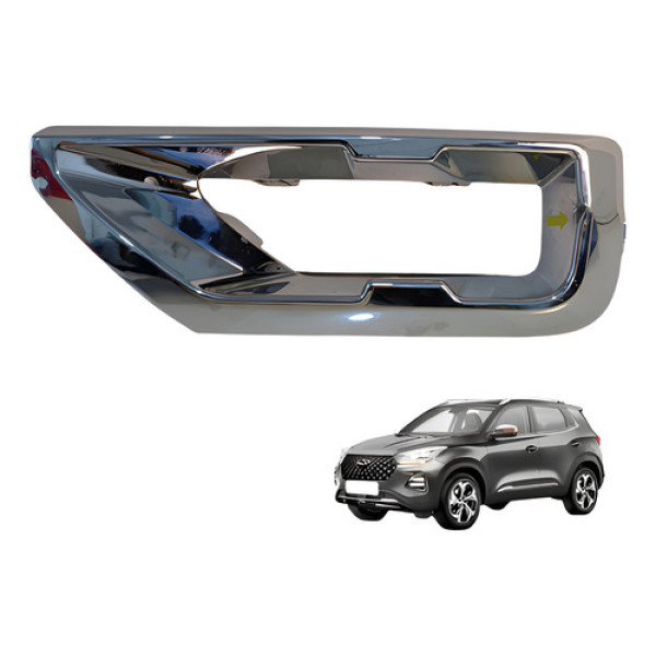 Moldura Direita Parachoque Traseiro Tiggo 5x 1.5 Flex 2021 Cromado