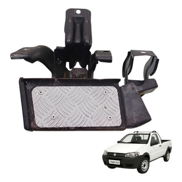  Estribo Apoio Pé Traseiro Direito Strada 1.4 2008 2009 2010 Preto