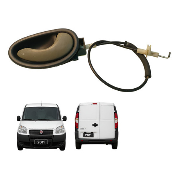 Maçaneta Interna Dianteira Direita Fiat Doblo Cargo 2012 Bege