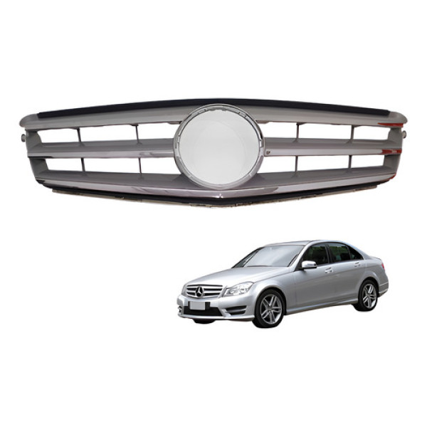 Grade Frontal Mercedes C180 1.6 Turbo 156cv 2014 Cinza Fosco
