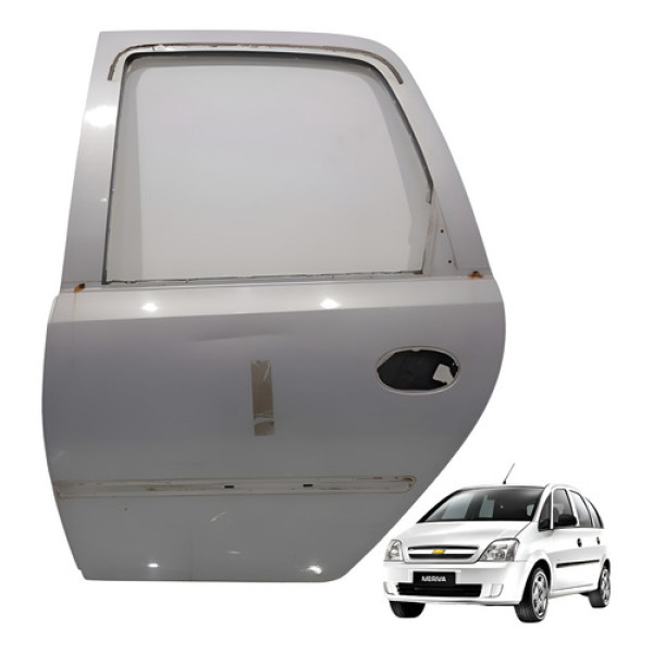 Porta Traseira Esquerda Meriva Joy 1.8 2007 Direito Prata