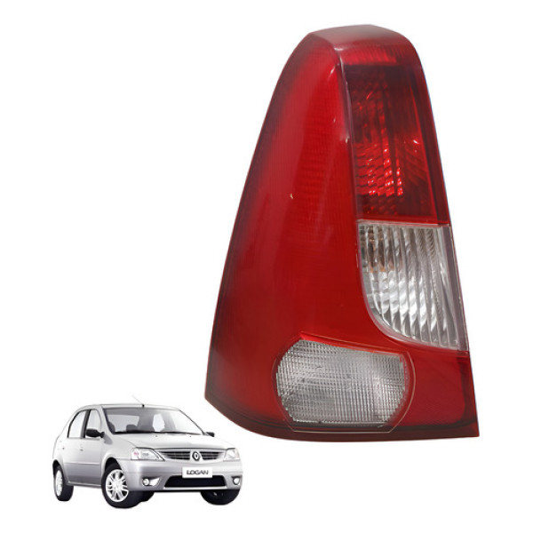 Lanterna Traseira Esquerda Logan Exp 1.0 16v 2008 Esquerdo/motorista Vermelho