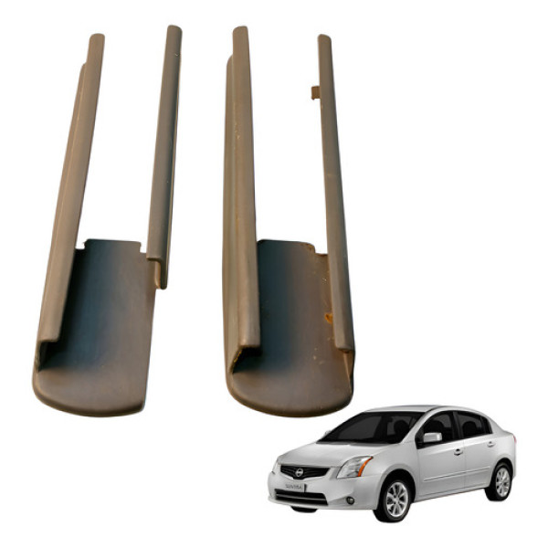 Acabamento Trilho Banco Dianteiro Direito Par Sentra 2012 Cinza