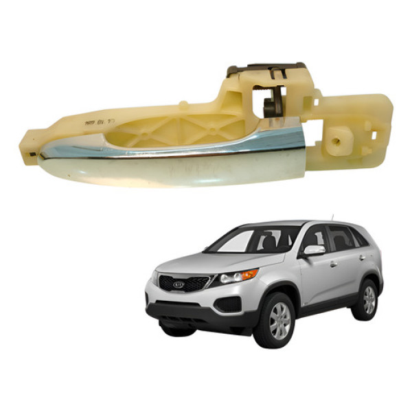 Maçaneta Externa Traseira Direita Sorento 2.4 2012 Cromado