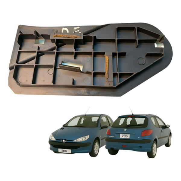 Moldura Interna Porta Esquerda Peugeot 206 2000 2 Portas
