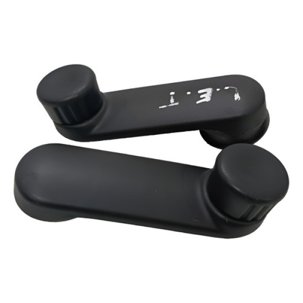 Par Manivela Abertura Vidro Traseiro Sandero Auth 2019 Preto