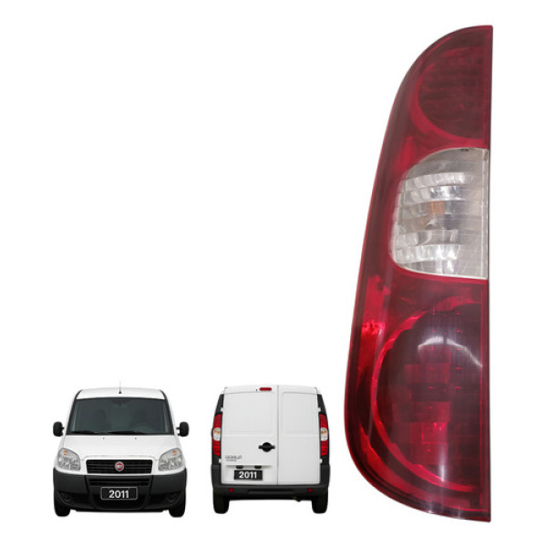 Lanterna Traseira Esquerda Fiat Doblo Cargo 1.4 2011 2012 Esquerdo/motorista Vermelho