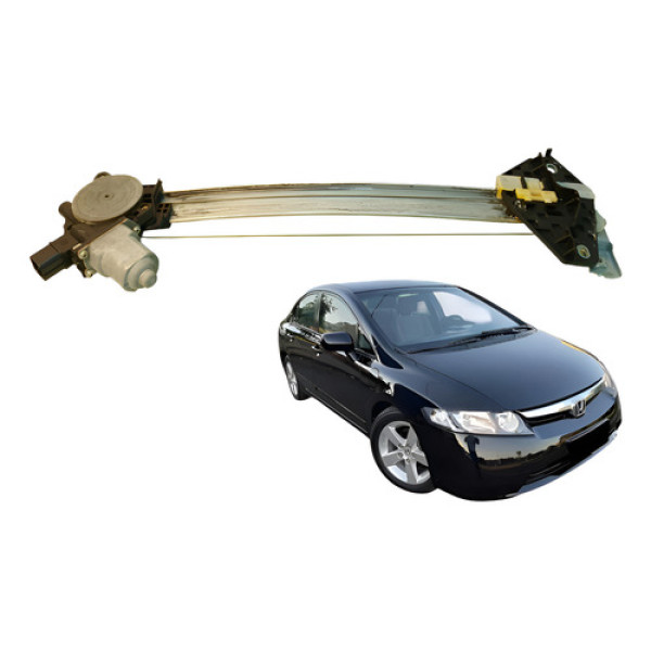 Maquina Vidro Traseira Direita Honda New Civic 2007 2011