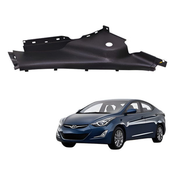 Moldura Lateral Banco Traseiro Direito Elantra 2012 2013 Preto