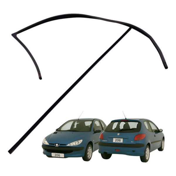 Pestana Interna Canaleta Vidro Dianteiro Le Peugeot 206 2000