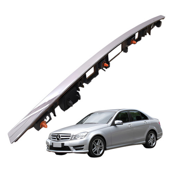 Aplique Friso Tampa Traseira Mercedes C180 1.6 2013 2014 Cromado