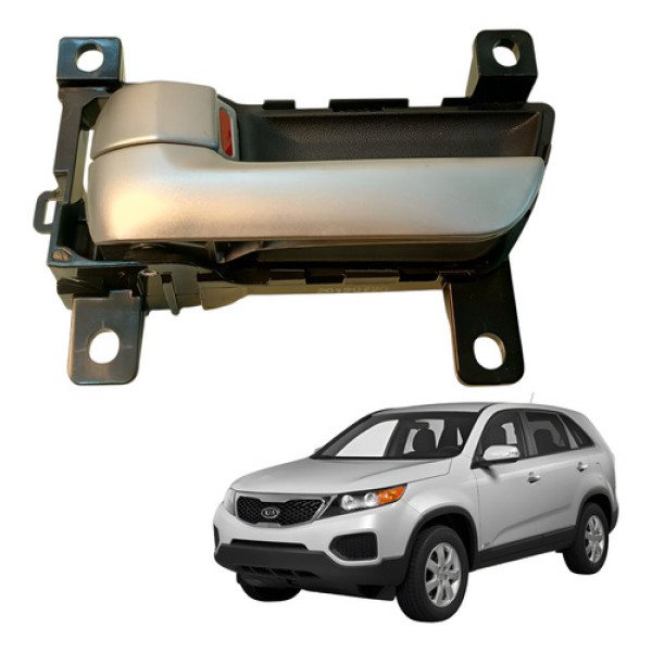 Maçaneta Interna Traseira Esquerda Sorento Ex2 2.4 2012 Preto