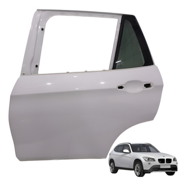 Porta Traseira Esquerda Bmw X1 Sdrive 2011 2012 Esquerdo Branco