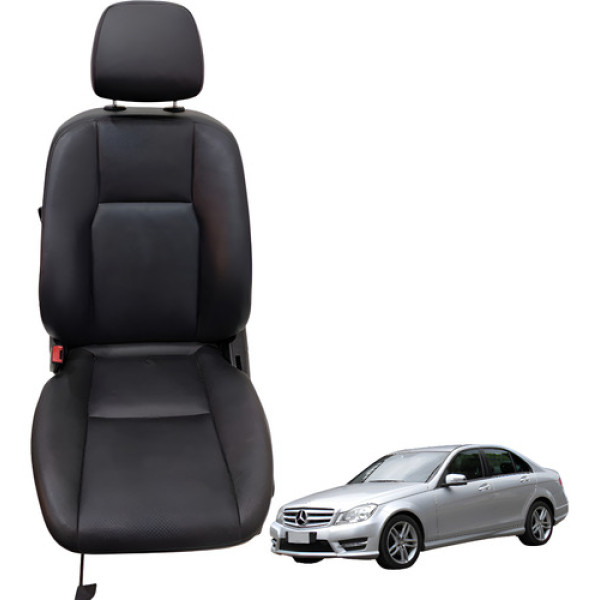 Banco Dianteiro Esquerdo Mercedes C180 1.6 Turbo 2014 Preto