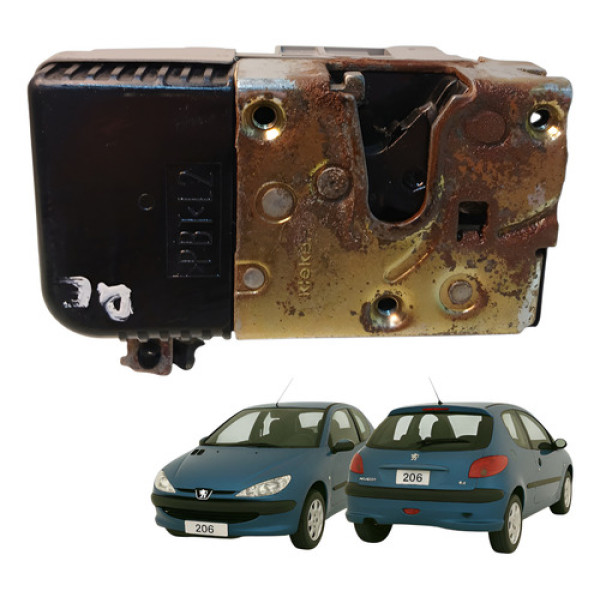 Fechadura Porta Dianteira Esquerda Peugeot 206 2000 2 Portas