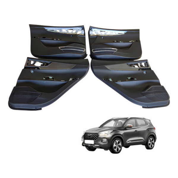 Forro Forração Porta Jogo Chery Tiggo 1.5 Automatica 2021 Preto