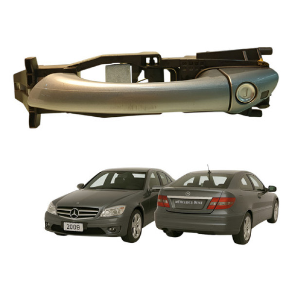 Maçaneta Externa Dianteira Esquerda Mercedes Clc 200 K 2010 Cinza-escuro