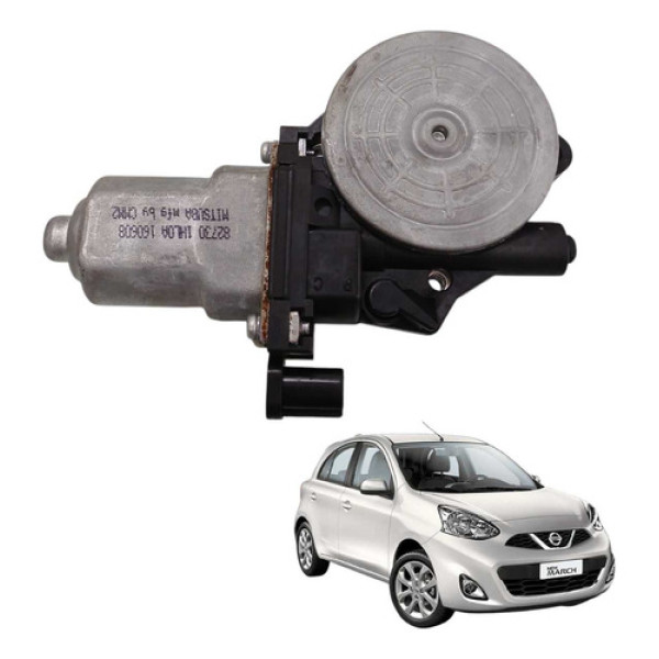 Motor Vidro Eletrico Traseiro Esquerdo March 1.0 Sv 2016 