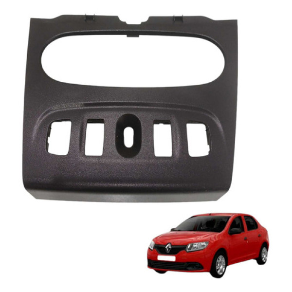 Moldura Central Painel Renault Logan 2015 2018 1.0