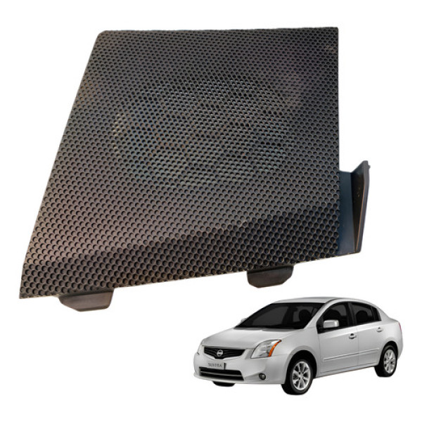 Tela Grade Alto Falante Dianteiro Esquerdo Sentra 2011 2012 Preto