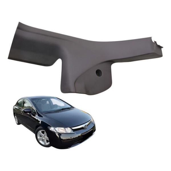 Soleira Porta Traseira Direita Honda New Civic 2007 2011 Cinza-escuro