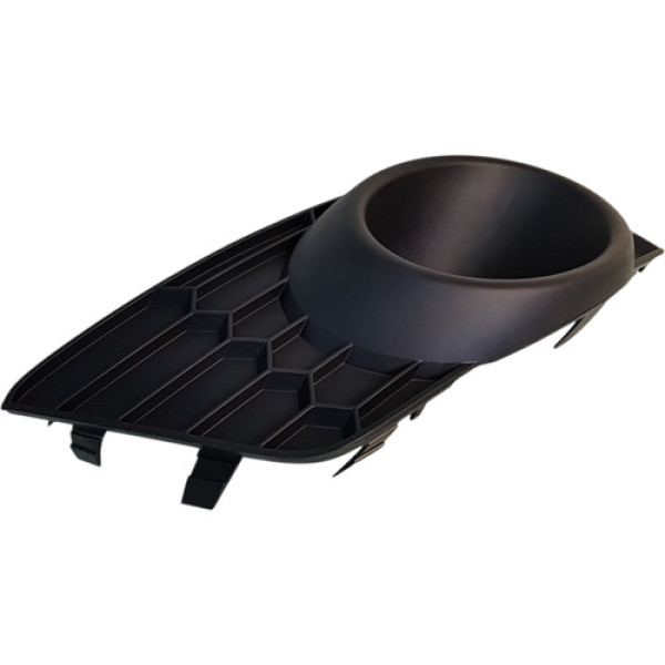 Grade Farol Milha Esquerdo Renault Sandero Gt Line 2011 2014 Preto