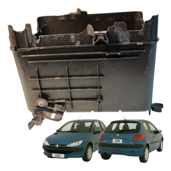 Suporte Caixa Bateria Peugeot 206 1.6 2000 2001 9624622180 Preto
