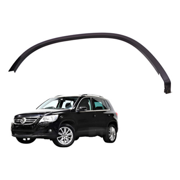 Moldura Paralama Traseiro Direito Tiguan 2.0 Tsi 2010 Preto