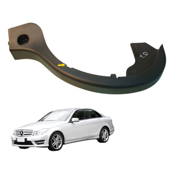 Moldura Direita Dobradiça Tampa Traseira Mercedes C180 2014