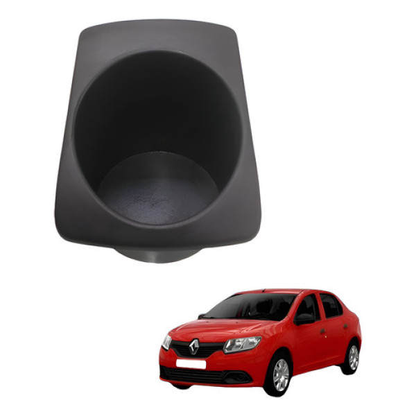  Porta Copo Console Renault Logan 2015 2018 1.0 3cc Usado Preto
