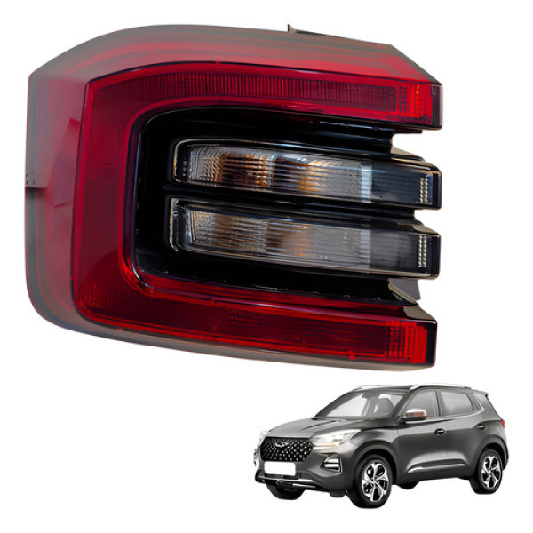 Lanterna Traseira Esquerda Chery Tiggo 5x 1.5 Flex 2021 Esquerdo/motorista Vermelho