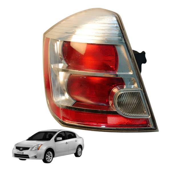 Lanterna Traseira Esquerda Nissan Sentra 2011 2012 Esquerdo/motorista Vermelho