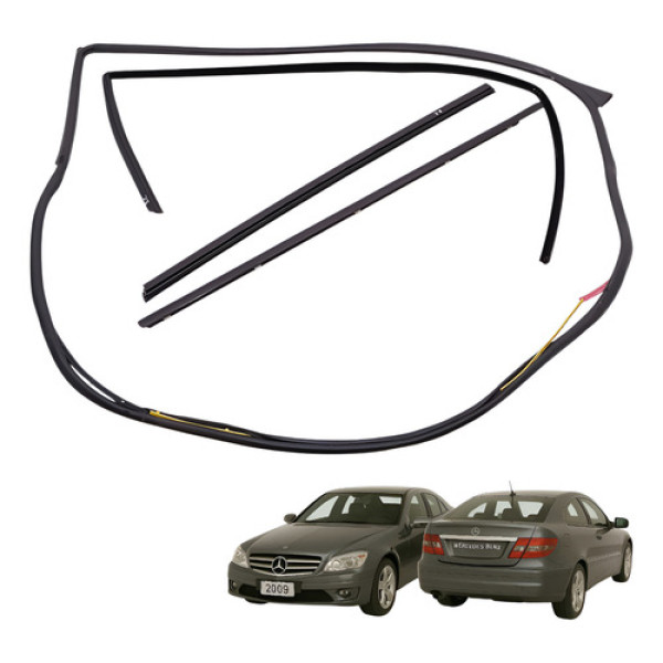 Pestana Borracha Porta Dianteira Esquerda Kit Clc 200 2010 Preto