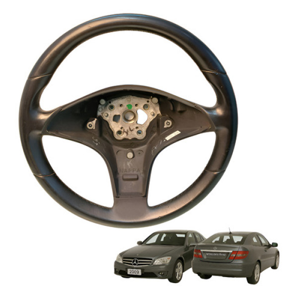 Volante Direção Mercedes Clc 200 K 1.8 2009 2010 Preto