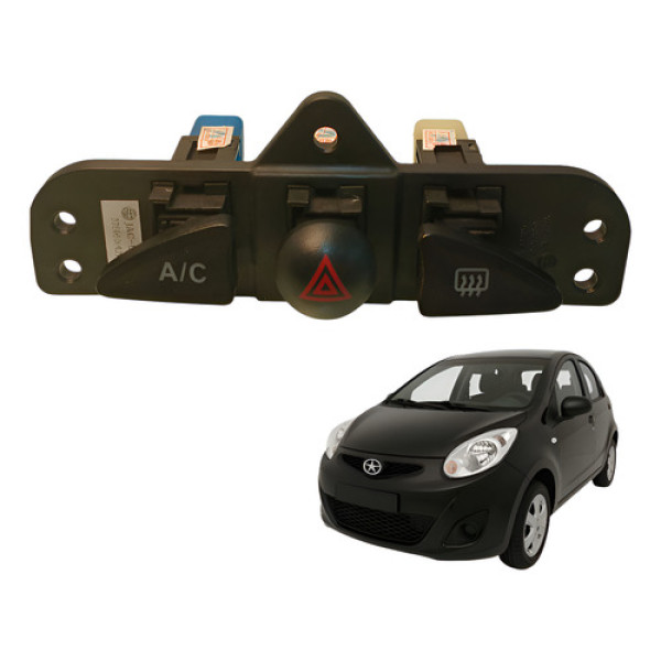 Comando Pisca Alerta Ar Condicionado Jac J2 1.4 2014 Preto