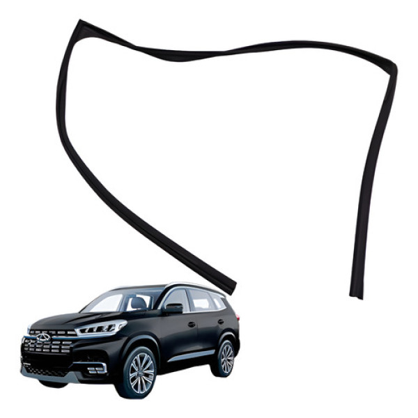 Canaleta Vidro Dianteiro Direito Tiggo 8 2021 2024 1.6t Gdi Preto