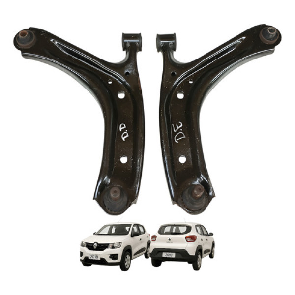Par Bandeja Suspensao Renault Kwid 1.0 2017 2022