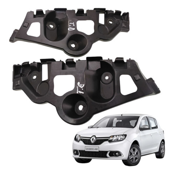 Guia Parachoque Traseiro Par Sandero 1.0 3cc 2017