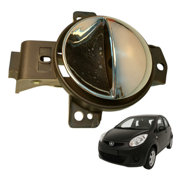 Maçaneta Interna Porta Dianteira Esquerda Jac J2 1.4 2014  Cromado