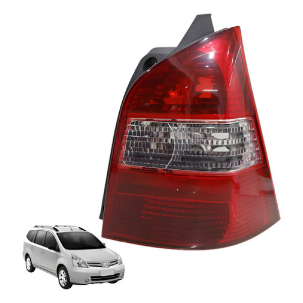  Lanterna Traseira Direita Livina 1.6 Flex 2009 2012 Direito/passageiro Vermelho