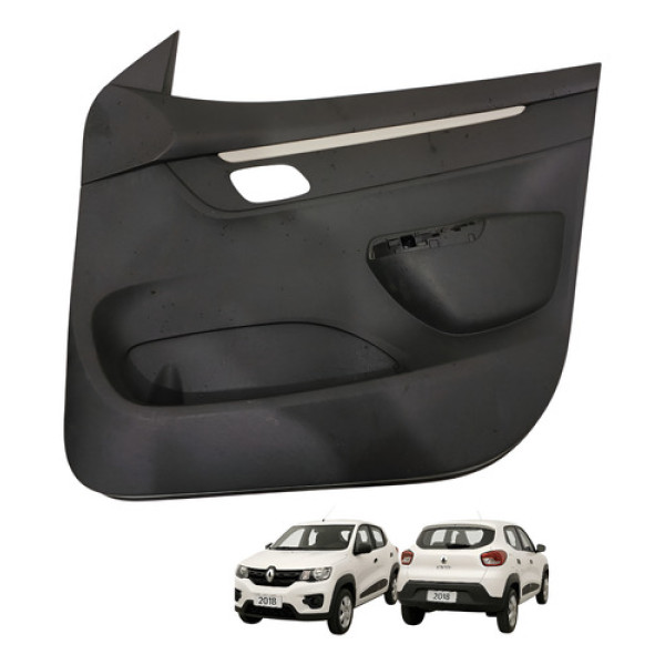 Forro Porta Dianteira Direita Renault Kwid 1.0 2017 2022 Preto