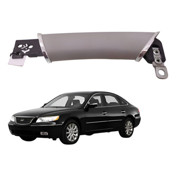 Alça Puxador Porta Traseira Esquerda Azera 2008 2009 2010 Cinza