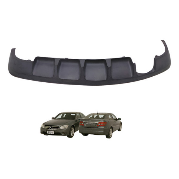 Spoiler Inferior Traseiro Mercedes Clc 200 1.8 2009 2010  Preto