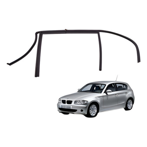 Canaleta Vidro Traseiro Direito Bmw 130i 3.0 2008 2009 Preto