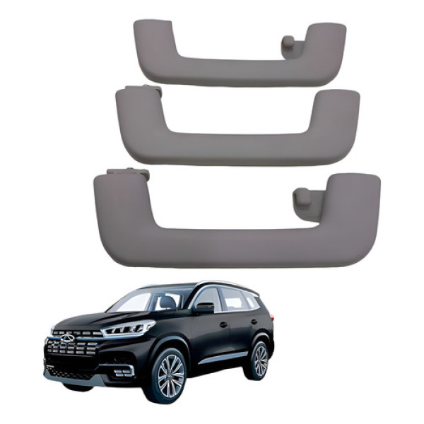 Kit Pega Mão Chery Tiggo 8 2021 2024 2022 1.6t Gdi Cinza Claro